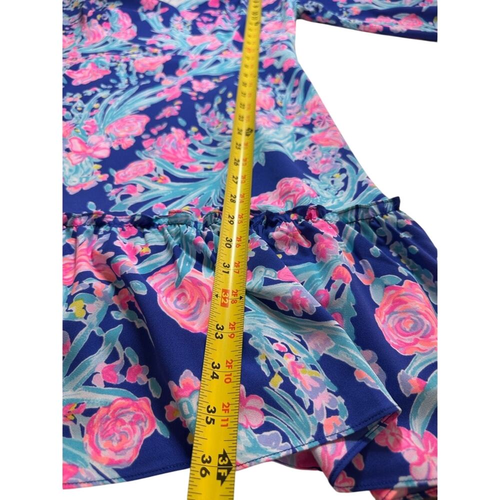 Lilly Pulitzer Rosie Dress Corsica Blue Toucan Party Size 16 NWOT *Missing Belt* - Picture 7 of 8